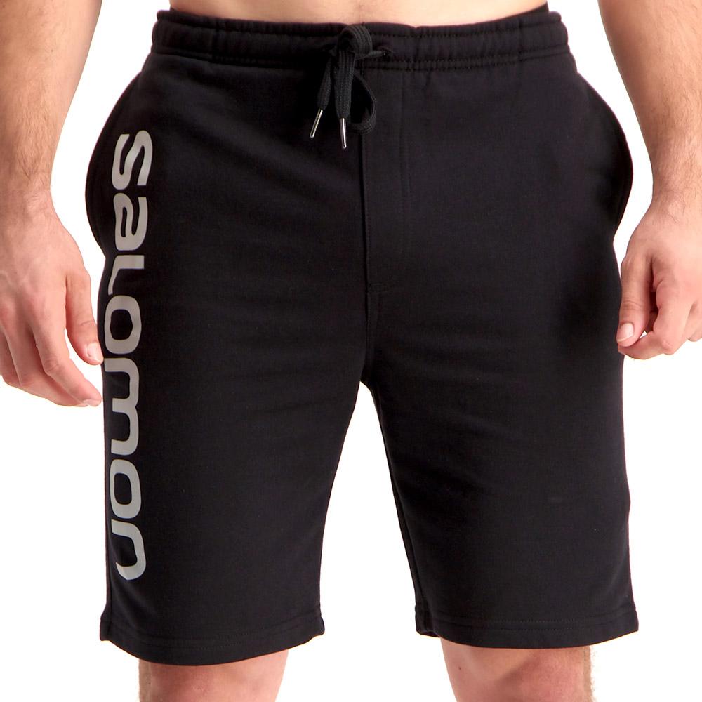 Salomon Singapore Mens Shorts - ECHO FLEECE M Black | 25473-YGEC